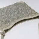 CELINE C Macadam Canvas Shoulder Bag Gray Auth JB071-6