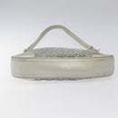 CELINE C Macadam Canvas Shoulder Bag Gray Auth JB071-5