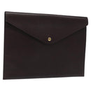 LOUIS VUITTON Taiga Document Case Clutch Bag Acajou M99087 LV Auth JB083-1