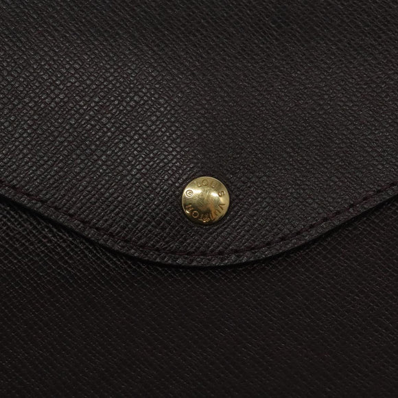 LOUIS VUITTON Taiga Document Case Clutch Bag Acajou M99087 LV Auth JB083