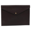 LOUIS VUITTON Taiga Document Case Clutch Bag Acajou M99087 LV Auth JB083-13
