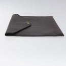 LOUIS VUITTON Taiga Document Case Clutch Bag Acajou M99087 LV Auth JB083-4