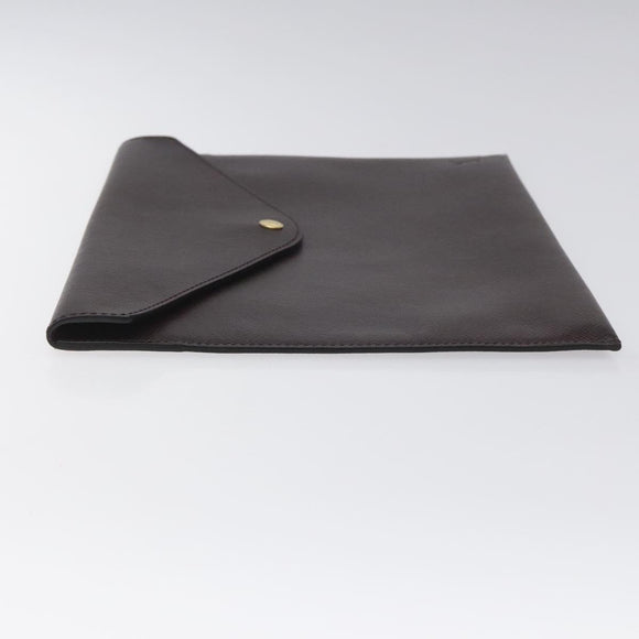 LOUIS VUITTON Taiga Document Case Clutch Bag Acajou M99087 LV Auth JB083