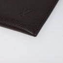 LOUIS VUITTON Taiga Document Case Clutch Bag Acajou M99087 LV Auth JB083-7