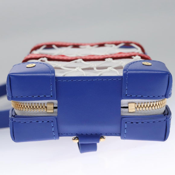 LOUIS VUITTON LVxNBA Tigerama Soft Trunk Phone Box Bag White M80101 Auth JB084SM