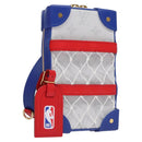 LOUIS VUITTON LVxNBA Tigerama Soft Trunk Phone Box Bag White M80101 Auth JB084SM-1