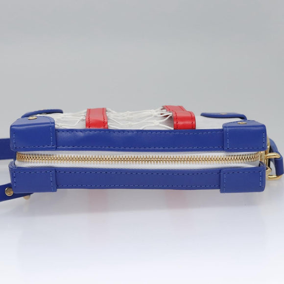 LOUIS VUITTON LVxNBA Tigerama Soft Trunk Phone Box Bag White M80101 Auth JB084SM