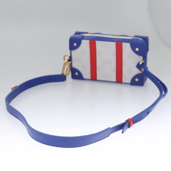 LOUIS VUITTON LVxNBA Tigerama Soft Trunk Phone Box Bag White M80101 Auth JB084SM