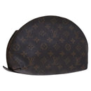 LOUIS VUITTON Monogram Trousse Demi Ronde Cosmetic Pouch M47520 LV Auth JB085-1
