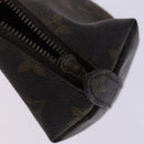 LOUIS VUITTON Monogram Trousse Demi Ronde Cosmetic Pouch M47520 LV Auth JB085-8