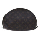 LOUIS VUITTON Monogram Trousse Demi Ronde Cosmetic Pouch M47520 LV Auth JB085-13