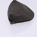 LOUIS VUITTON Monogram Trousse Demi Ronde Cosmetic Pouch M47520 LV Auth JB085-3