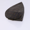 LOUIS VUITTON Monogram Trousse Demi Ronde Cosmetic Pouch M47520 LV Auth JB085-4