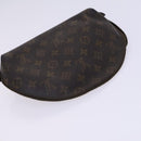 LOUIS VUITTON Monogram Trousse Demi Ronde Cosmetic Pouch M47520 LV Auth JB085-5
