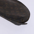 LOUIS VUITTON Monogram Trousse Demi Ronde Cosmetic Pouch M47520 LV Auth JB085-7