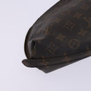 LOUIS VUITTON Monogram Trousse Demi Ronde Cosmetic Pouch M47520 LV Auth JB085-14