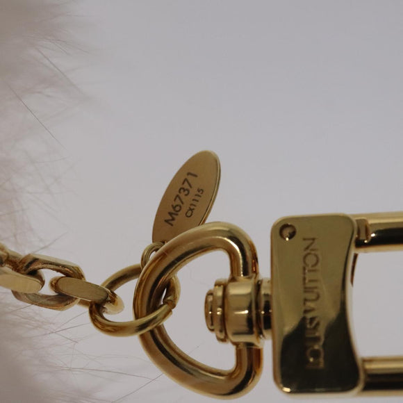 LOUIS VUITTON Fuzzy Bubble Key Holder Pink Gold M67371 LV Auth JB089M