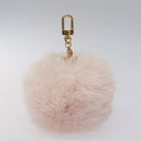 LOUIS VUITTON Fuzzy Bubble Key Holder Pink Gold M67371 LV Auth JB089A-3
