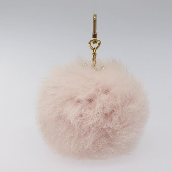 LOUIS VUITTON Fuzzy Bubble Key Holder Pink Gold M67371 LV Auth JB089M