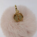 LOUIS VUITTON Fuzzy Bubble Key Holder Pink Gold M67371 LV Auth JB089M-6