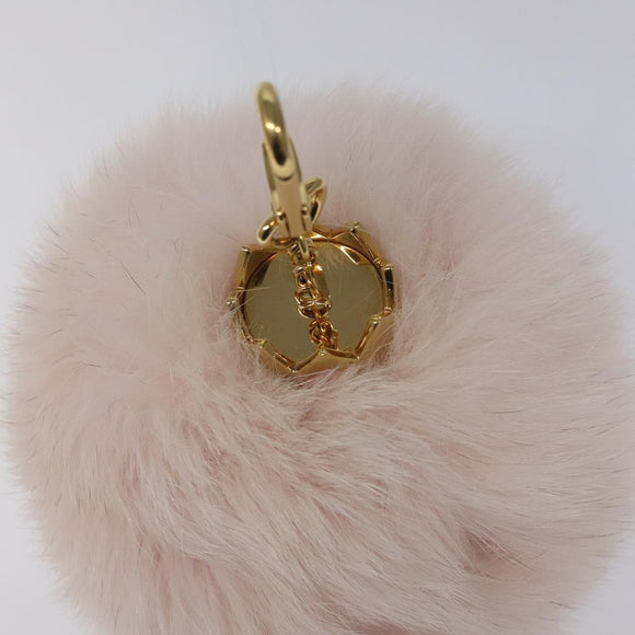 LOUIS VUITTON Fuzzy Bubble Key Holder Pink Gold M67371 LV Auth JB089M