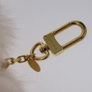 LOUIS VUITTON Fuzzy Bubble Key Holder Pink Gold M67371 LV Auth JB089A-8