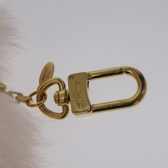 LOUIS VUITTON Fuzzy Bubble Key Holder Pink Gold M67371 LV Auth JB089A