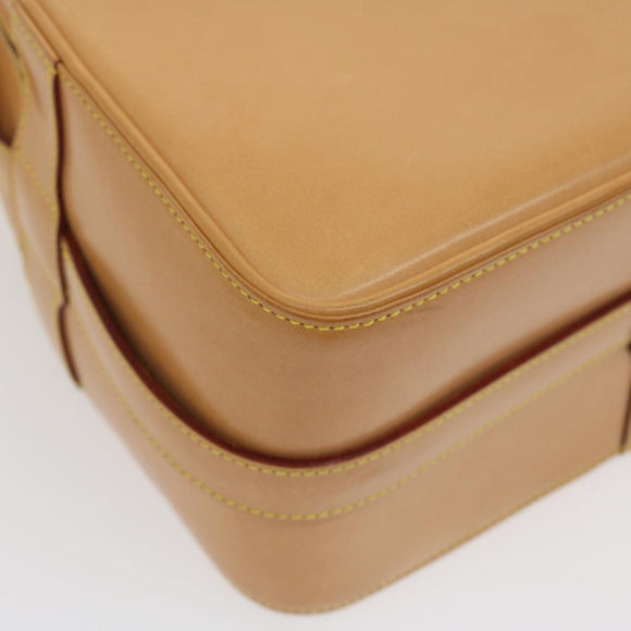 LOUIS VUITTON Nomad Leather Reporter PM Shoulder Bag SPO Beige LV Auth ai626SAV