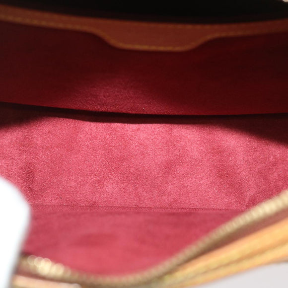 LOUIS VUITTON Nomad Leather Reporter PM Shoulder Bag SPO Beige LV Auth ai626AV