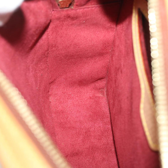 LOUIS VUITTON Nomad Leather Reporter PM Shoulder Bag SPO Beige LV Auth ai626AV