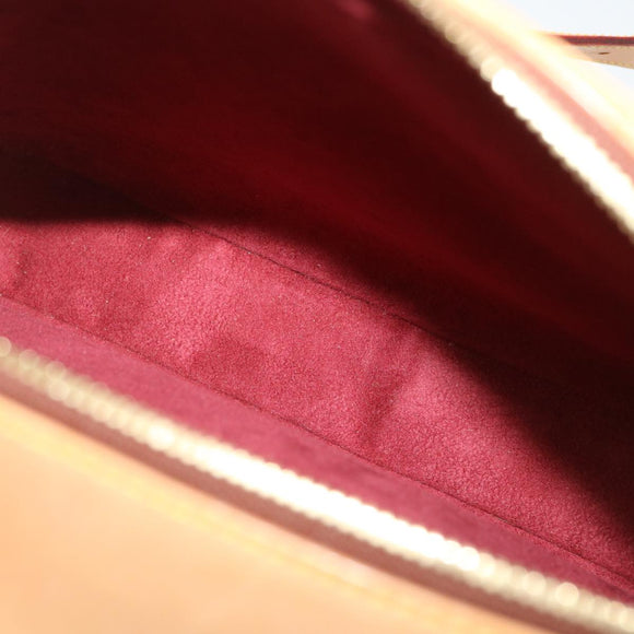 LOUIS VUITTON Nomad Leather Reporter PM Shoulder Bag SPO Beige LV Auth ai626AV