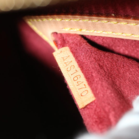 LOUIS VUITTON Nomad Leather Reporter PM Shoulder Bag SPO Beige LV Auth ai626AV