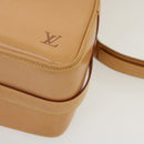LOUIS VUITTON Nomad Leather Reporter PM Shoulder Bag SPO Beige LV Auth ai626AV-8