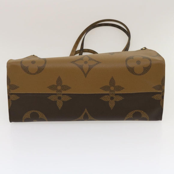 LOUIS VUITTON Monogram Reverse Giant On The go GM Tote Bag M45320 Auth ai595S