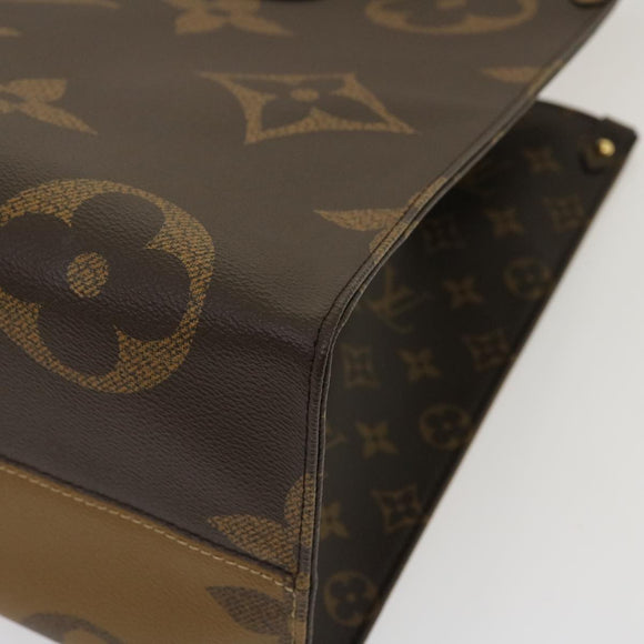 LOUIS VUITTON Monogram Reverse Giant On The go GM Tote Bag M45320 Auth ai595S