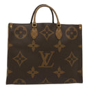 LOUIS VUITTON Monogram Reverse Giant On The go GM Tote Bag M45320 Auth ai595S-1