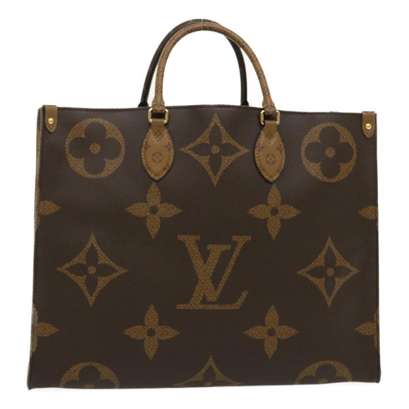 LOUIS VUITTON Monogram Reverse Giant On The go GM Tote Bag M45320 Auth ai595S