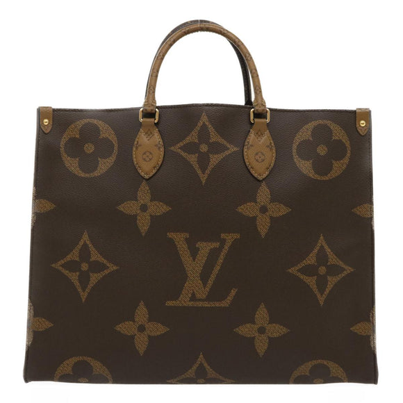 LOUIS VUITTON Monogram Reverse Giant On The go GM Tote Bag M45320 Auth ai595S