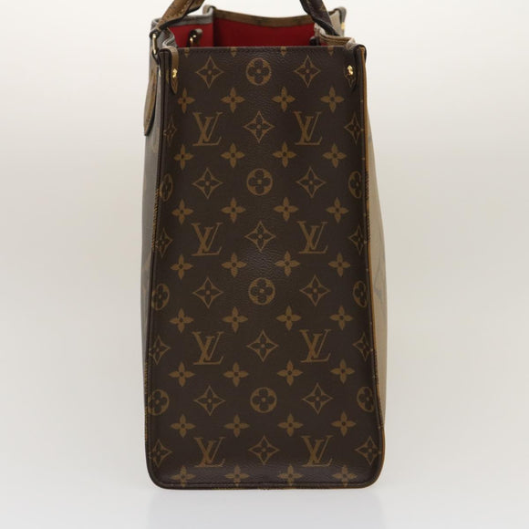 LOUIS VUITTON Monogram Reverse Giant On The go GM Tote Bag M45320 Auth ai595S