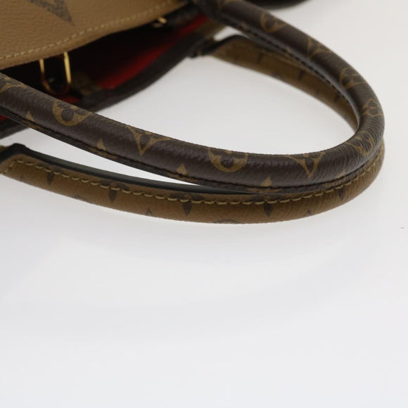 LOUIS VUITTON Monogram Reverse Giant On The go GM Tote Bag M45320 Auth ai595S