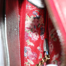 GUCCI Horsebit Pochette Shoulder Bag Lamb Skin Red Blue 534951 Auth 34948-10