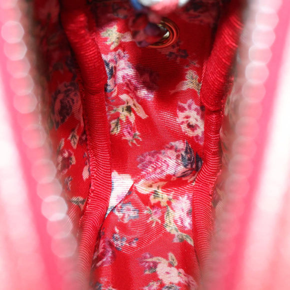 GUCCI Horsebit Pochette Shoulder Bag Lamb Skin Red Blue 534951 Auth 34948