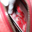 GUCCI Horsebit Pochette Shoulder Bag Lamb Skin Red Blue 534951 Auth 34948-22