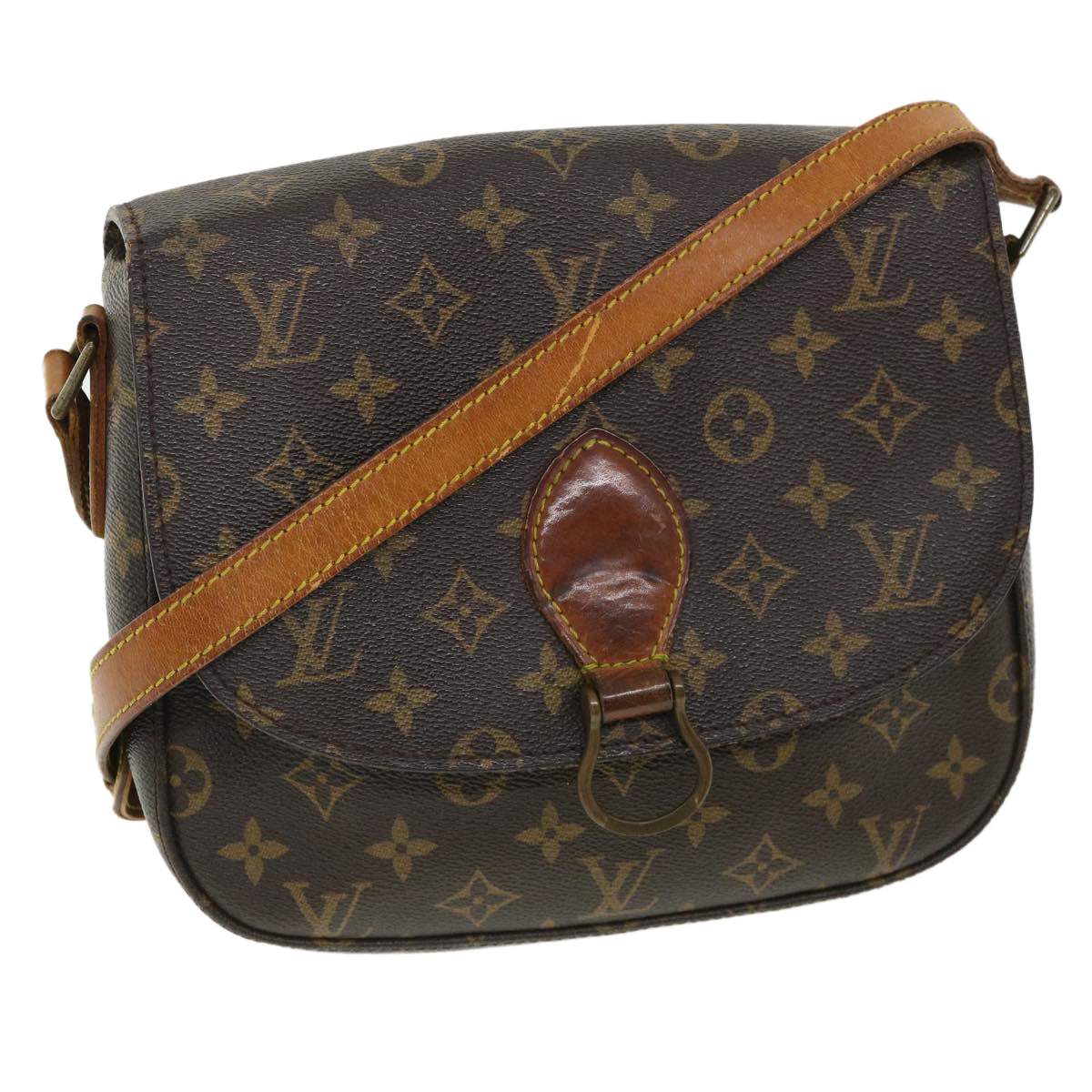 LOUIS VUITTON Monogram Saint Cloud GM Shoulder Bag M51242 LV Auth jk3015