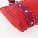 LOUIS VUITTON Antigua Kava PM Tote Bag Canvas Rouge M40037 LV Auth ka001-14