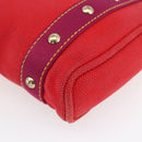 LOUIS VUITTON Antigua Kava PM Tote Bag Canvas Rouge M40037 LV Auth ka001-15