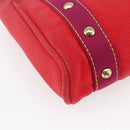 LOUIS VUITTON Antigua Kava PM Tote Bag Canvas Rouge M40037 LV Auth ka001-16