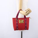 LOUIS VUITTON Antigua Kava PM Tote Bag Canvas Rouge M40037 LV Auth ka001-21