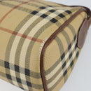 Burberrys Nova Check Shoulder Bag PVC Beige Gold Auth ka004-10