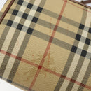 Burberrys Nova Check Shoulder Bag PVC Beige Gold Auth ka004-14
